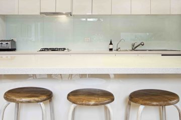 Custom Glass Backsplash Kitchen