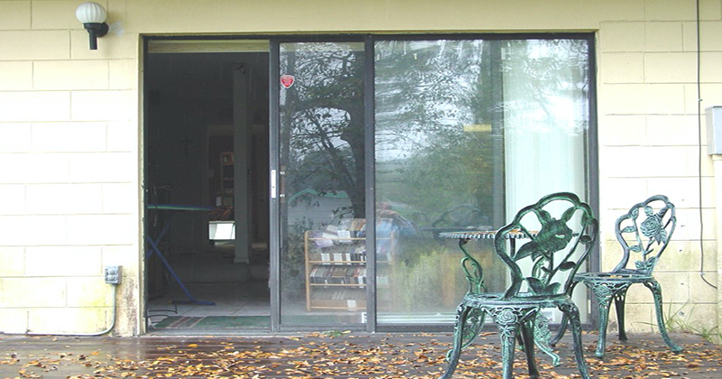 how to fix a sticky sliding glass door