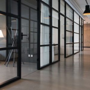 glass partition walls