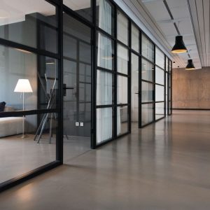 glass partition walls