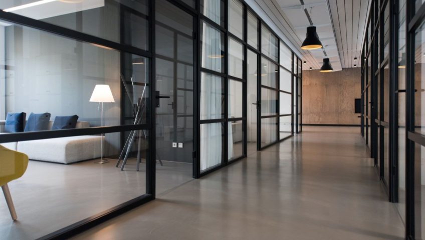 glass partition walls