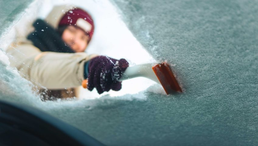 defrosting windshield